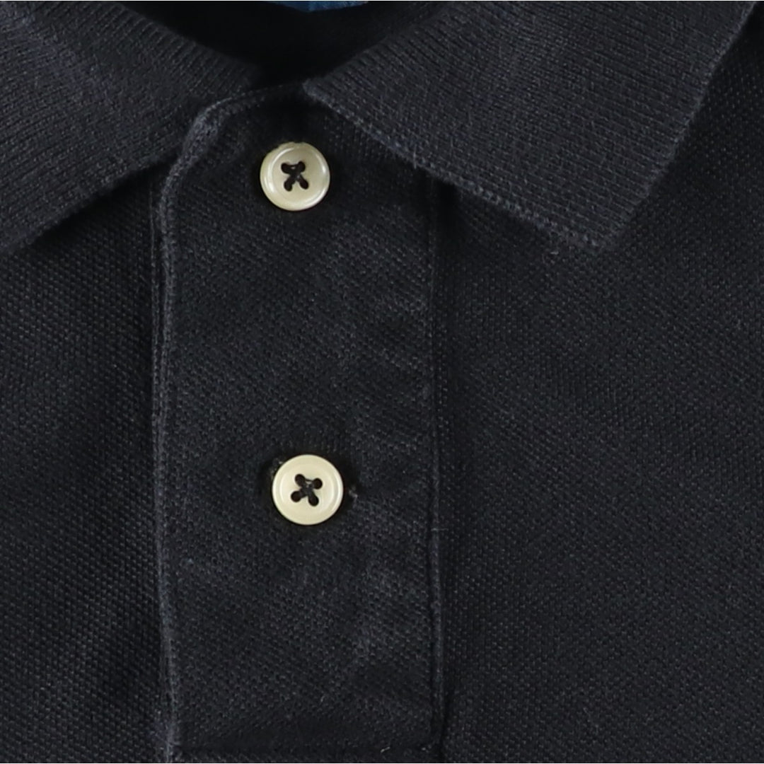 Ralph Lauren POLO by Ralph Lauren CUSTOM FIT short sleeve polo shirt, men's size S cotton black type Vintage Second Hand