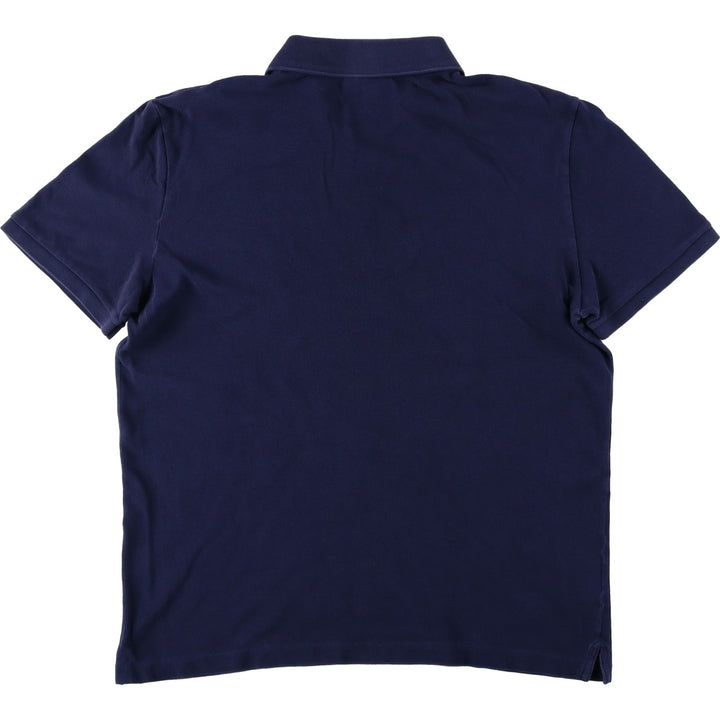 Lacoste LACOSTE SLIM FIT short sleeve polo shirt 5 men's L equivalent cotton navy blue type Vintage Second Hand