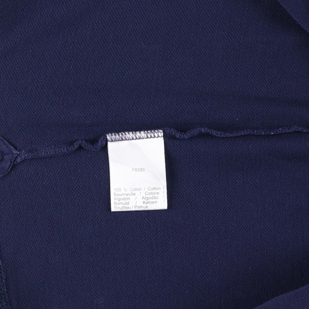 Lacoste LACOSTE SLIM FIT short sleeve polo shirt 5 men's L equivalent cotton navy blue type Vintage Second Hand