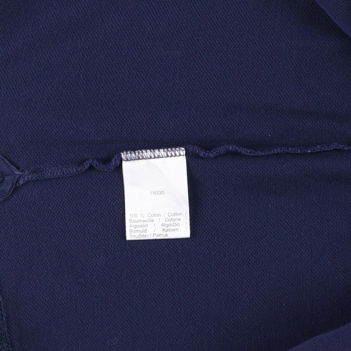 Lacoste LACOSTE SLIM FIT short sleeve polo shirt 5 men's L equivalent cotton navy blue type Vintage Second Hand