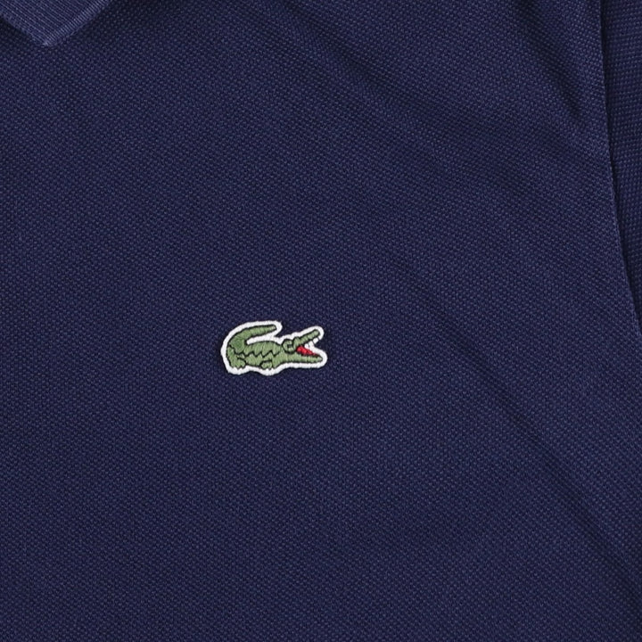 Lacoste LACOSTE SLIM FIT short sleeve polo shirt 5 men's L equivalent cotton navy blue type Vintage Second Hand