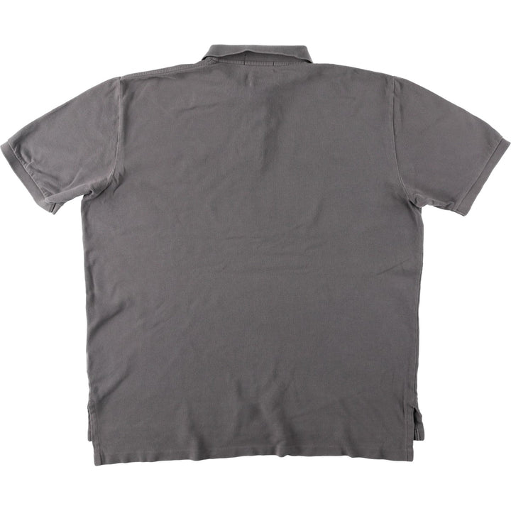 Ralph Lauren POLO by Ralph Lauren short sleeve polo shirt, men's XL size cotton gray type Vintage Second Hand