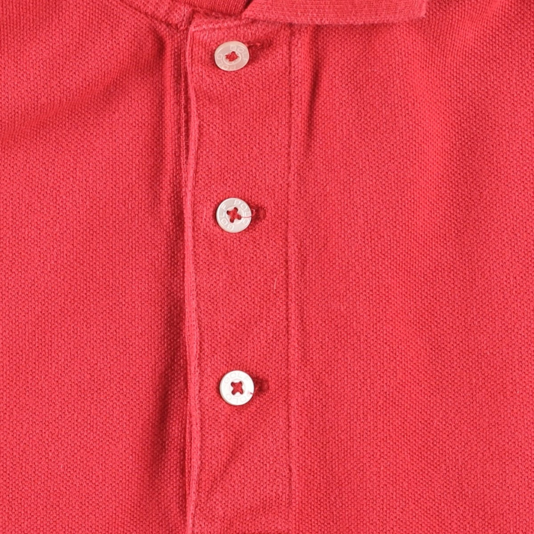 Ralph Lauren POLO GOLF Polo Golf short sleeve polo shirt for men size L cotton red type Vintage Second Hand