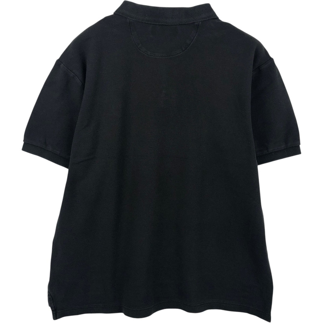 Ralph Lauren CHAPS short sleeve polo shirt, men's size L cotton black type Vintage Second Hand