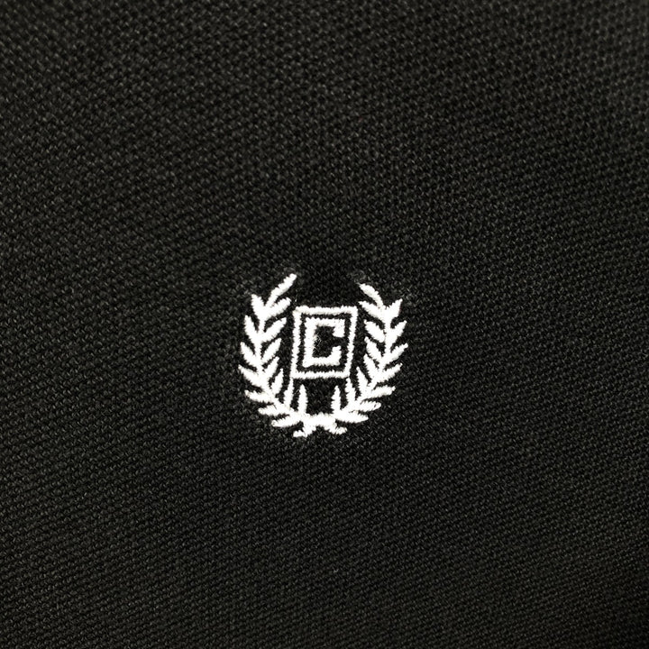 Ralph Lauren CHAPS short sleeve polo shirt, men's size L cotton black type Vintage Second Hand