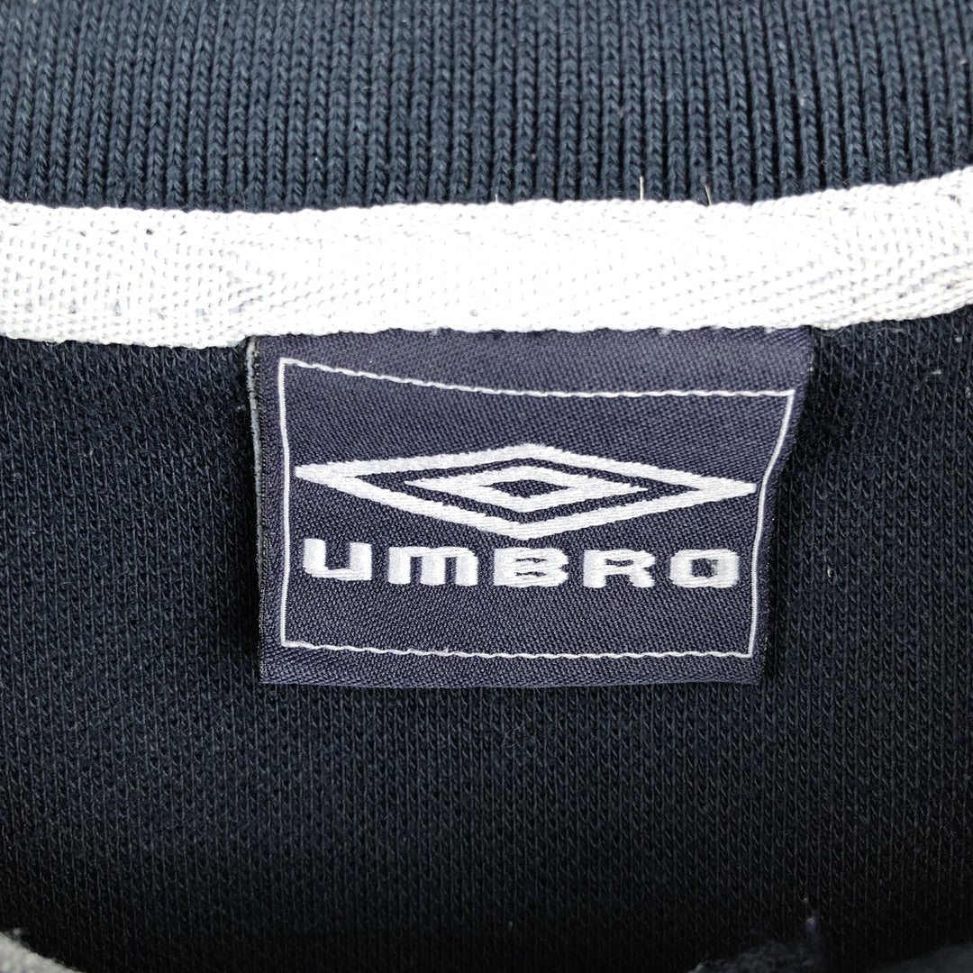 Umbro short sleeve polo shirt, size S for men unclear navy blue type Vintage Second Hand