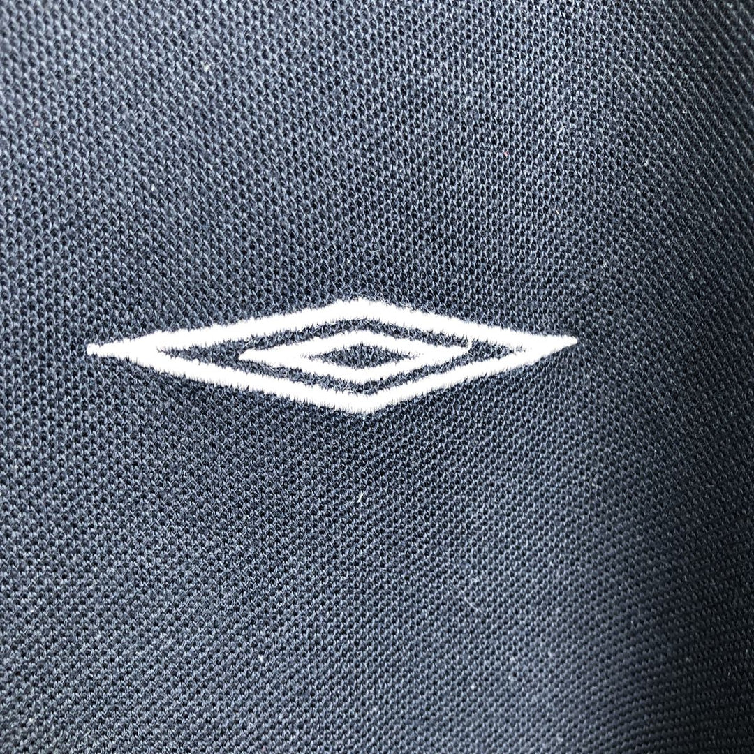 Umbro short sleeve polo shirt, size S for men unclear navy blue type Vintage Second Hand