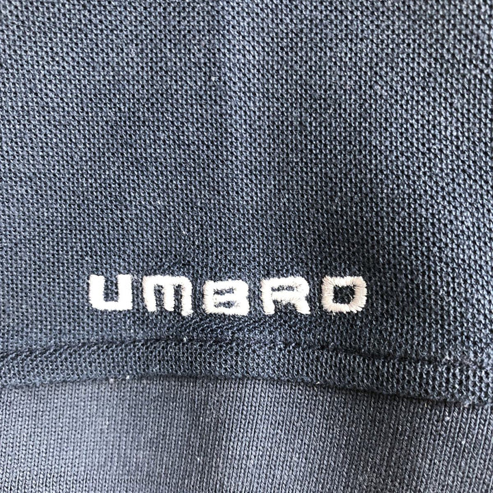 Umbro short sleeve polo shirt, size S for men unclear navy blue type Vintage Second Hand