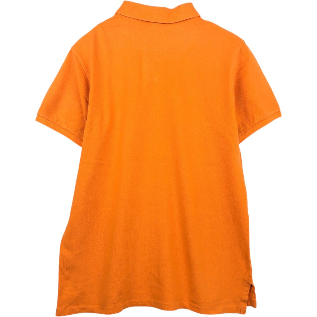 Ralph Lauren POLO by Ralph Lauren CUSTOM FIT short sleeve polo shirt, men's XL size cotton orange type Vintage Second Hand