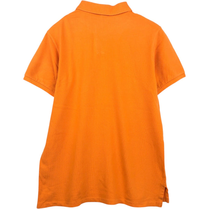 Ralph Lauren POLO by Ralph Lauren CUSTOM FIT short sleeve polo shirt, men's XL size cotton orange type Vintage Second Hand