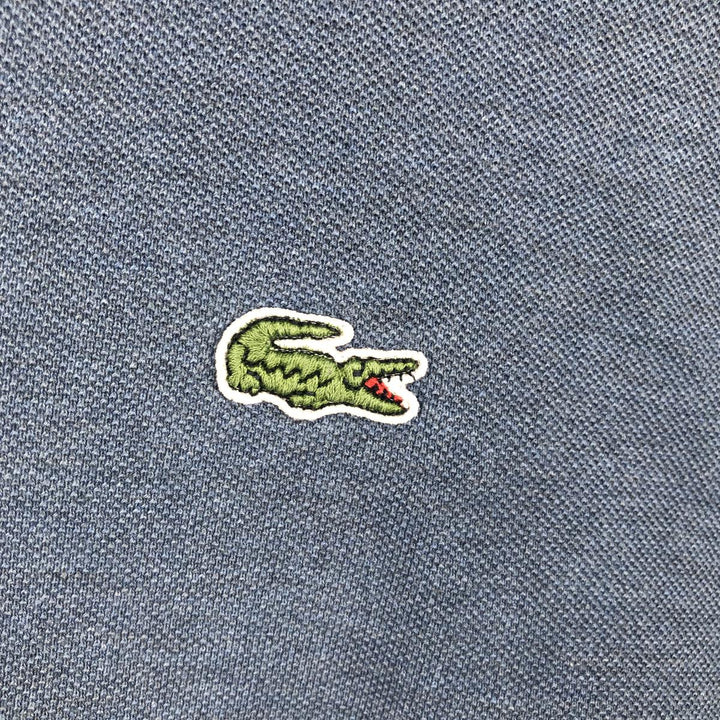 Lacoste LACOSTE Short Sleeve Polo Shirt Size 5 Men's L cotton blue type Vintage Second Hand