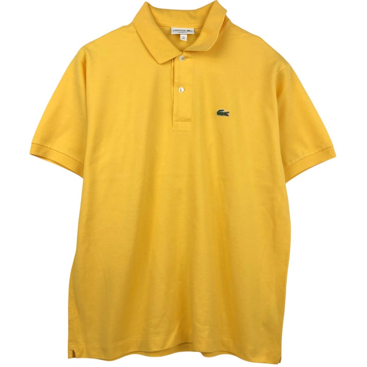 Lacoste Classic Fit short sleeve polo shirt size 6, men's XL cotton lemon yellow Vintage Second Hand