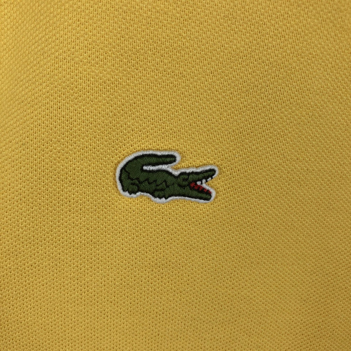 Lacoste Classic Fit short sleeve polo shirt size 6, men's XL cotton lemon yellow Vintage Second Hand