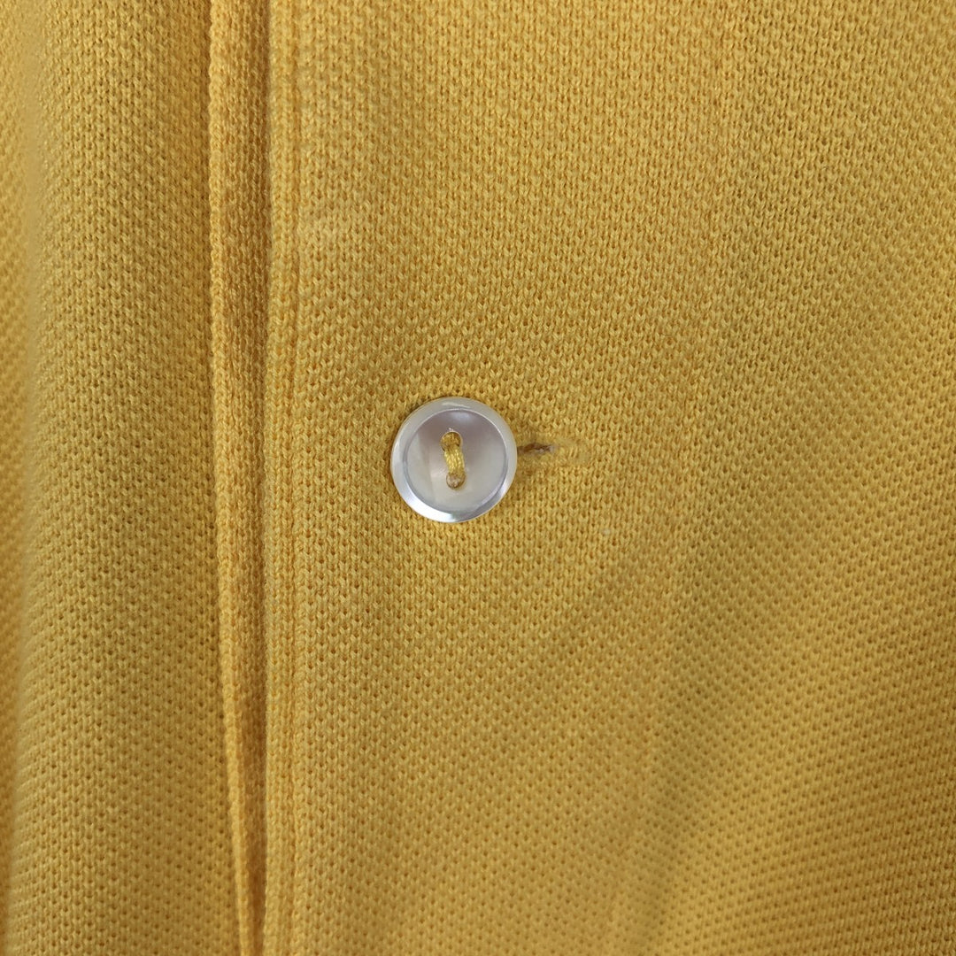 Lacoste Classic Fit short sleeve polo shirt size 6, men's XL cotton lemon yellow Vintage Second Hand