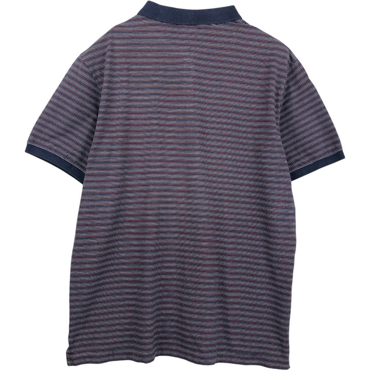 Patagonia Organic Cotton Short-Sleeve Striped Polo Shirt (Men's Size XL) unclear navy blue type Vintage Second Hand
