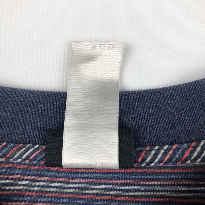 Patagonia Organic Cotton Short-Sleeve Striped Polo Shirt (Men's Size XL) unclear navy blue type Vintage Second Hand