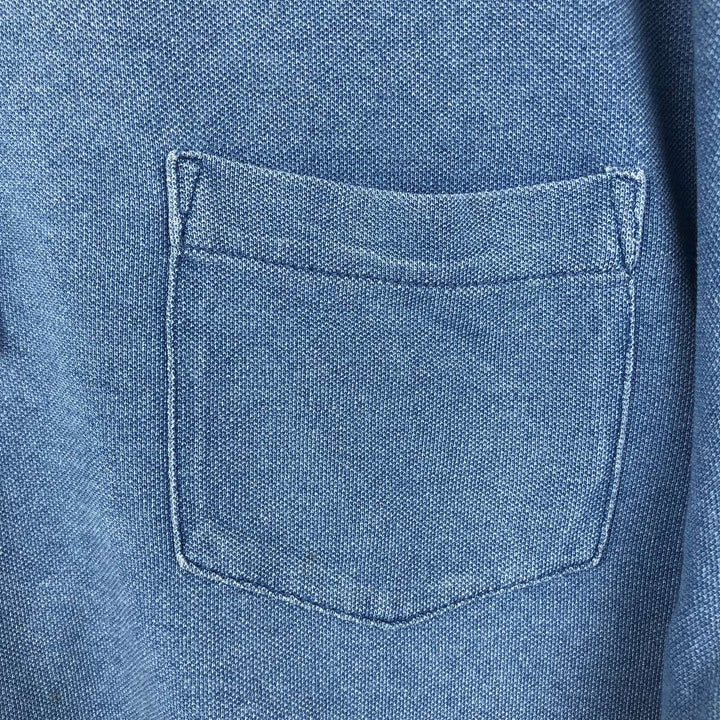 Ralph Lauren POLO by Ralph Lauren short sleeve polo shirt, men's XL size cotton blue type Vintage Second Hand