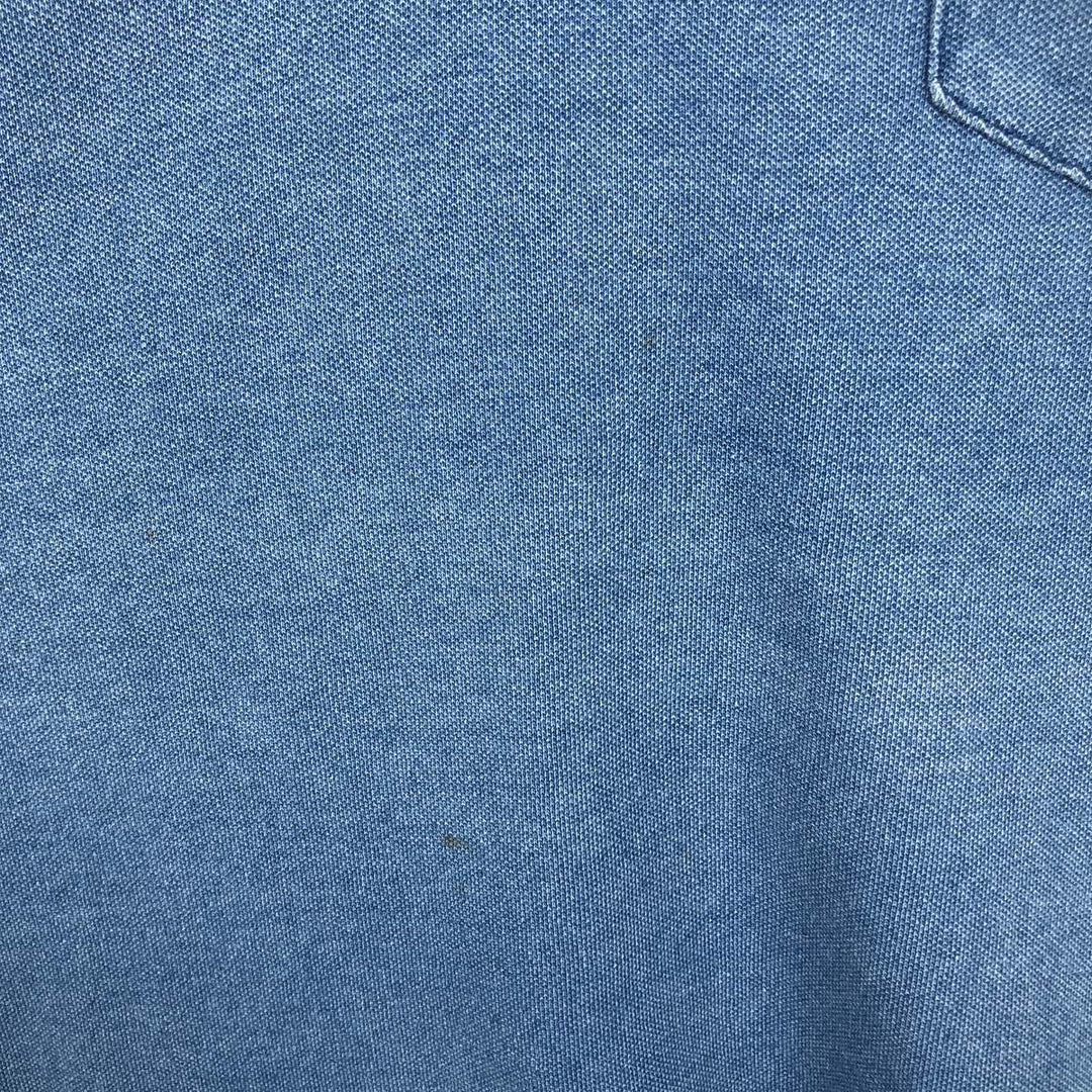 Ralph Lauren POLO by Ralph Lauren short sleeve polo shirt, men's XL size cotton blue type Vintage Second Hand