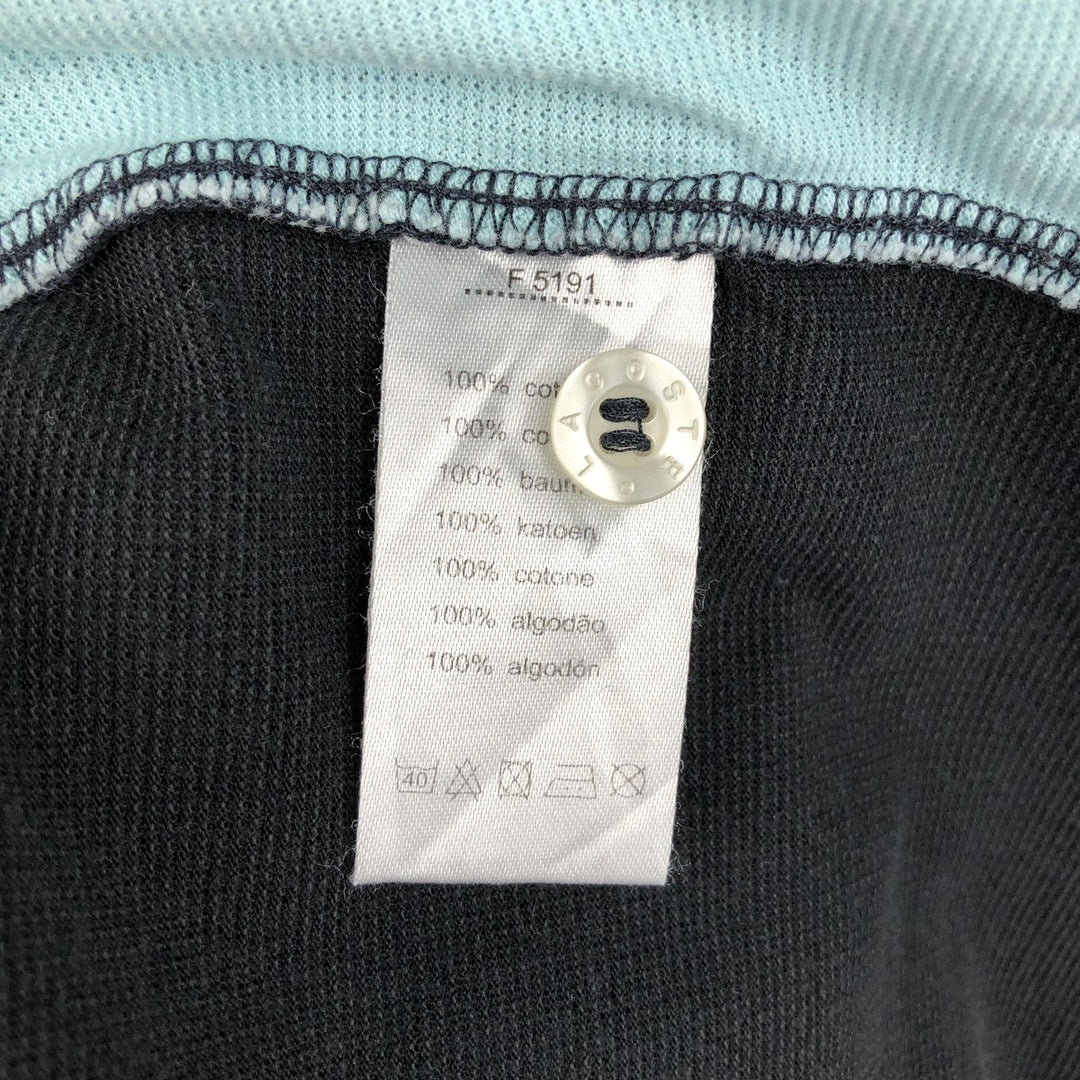 Lacoste Sport Short-Sleeve Polo Shirt, Size 6 (Men's XL equivalent) cotton black type Vintage Second Hand