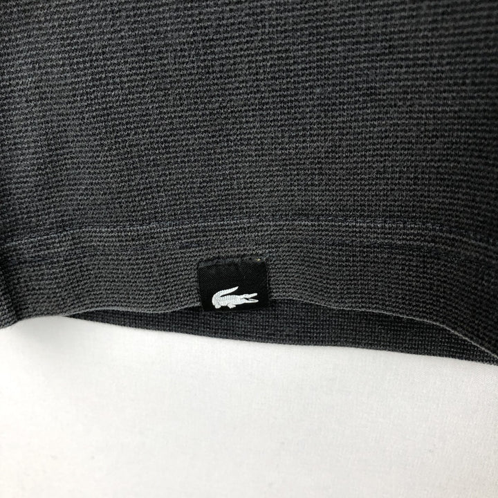 Lacoste Sport Short-Sleeve Polo Shirt, Size 6 (Men's XL equivalent) cotton black type Vintage Second Hand