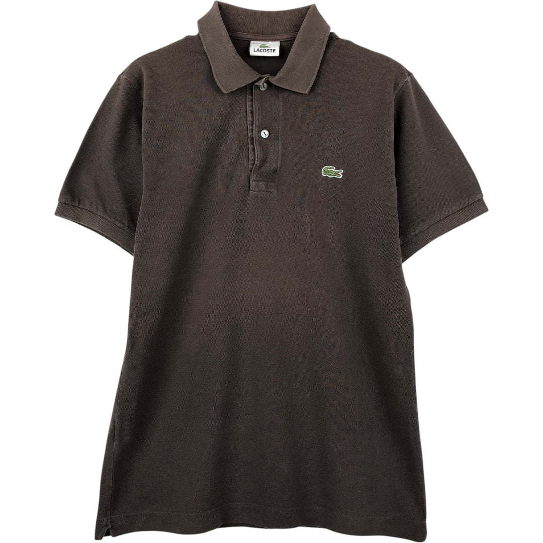 Lacoste LACOSTE short sleeve polo shirt size 3, men's size S cotton brown type Vintage Second Hand