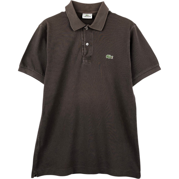 Lacoste LACOSTE short sleeve polo shirt size 3, men's size S cotton brown type Vintage Second Hand