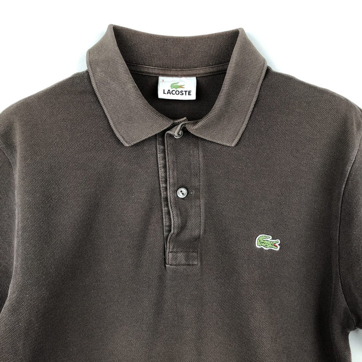Lacoste LACOSTE short sleeve polo shirt size 3, men's size S cotton brown type Vintage Second Hand
