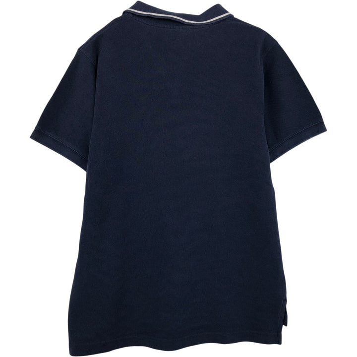 2000'S Ralph Lauren POLO JEANS COMPANY Skipper Collar Short-Sleeve Polo Shirt, Men's Size L (approx.) cotton navy blue type Vintage Second Hand
