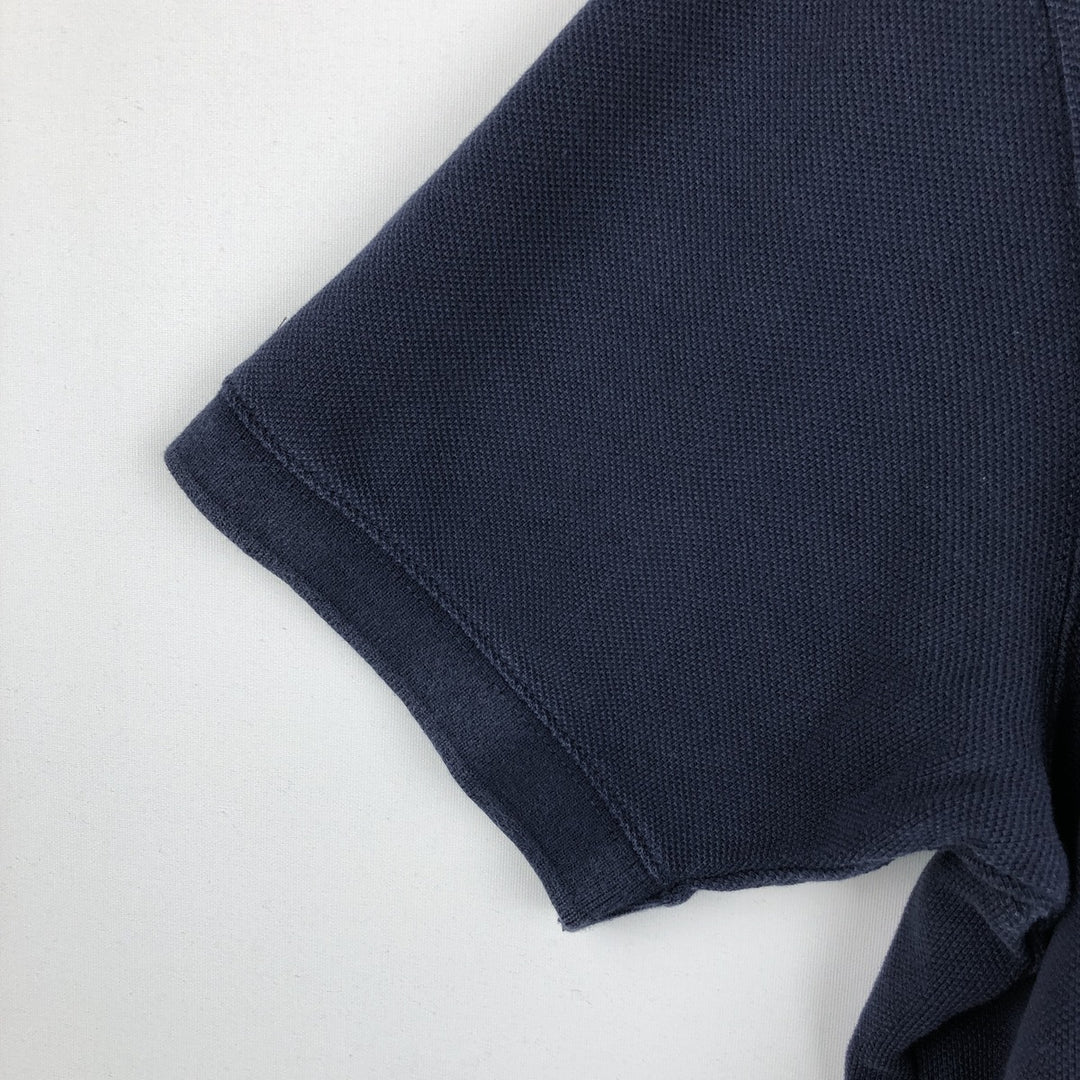 2000'S Ralph Lauren POLO JEANS COMPANY Skipper Collar Short-Sleeve Polo Shirt, Men's Size L (approx.) cotton navy blue type Vintage Second Hand