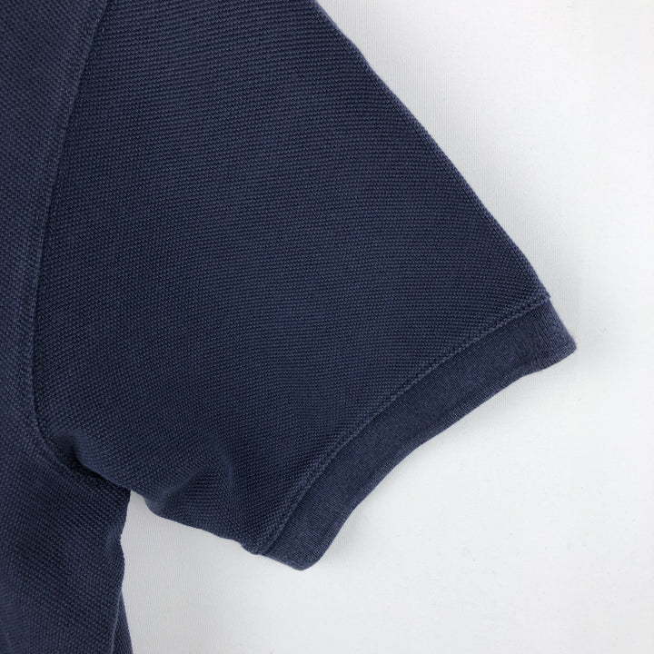 2000'S Ralph Lauren POLO JEANS COMPANY Skipper Collar Short-Sleeve Polo Shirt, Men's Size L (approx.) cotton navy blue type Vintage Second Hand