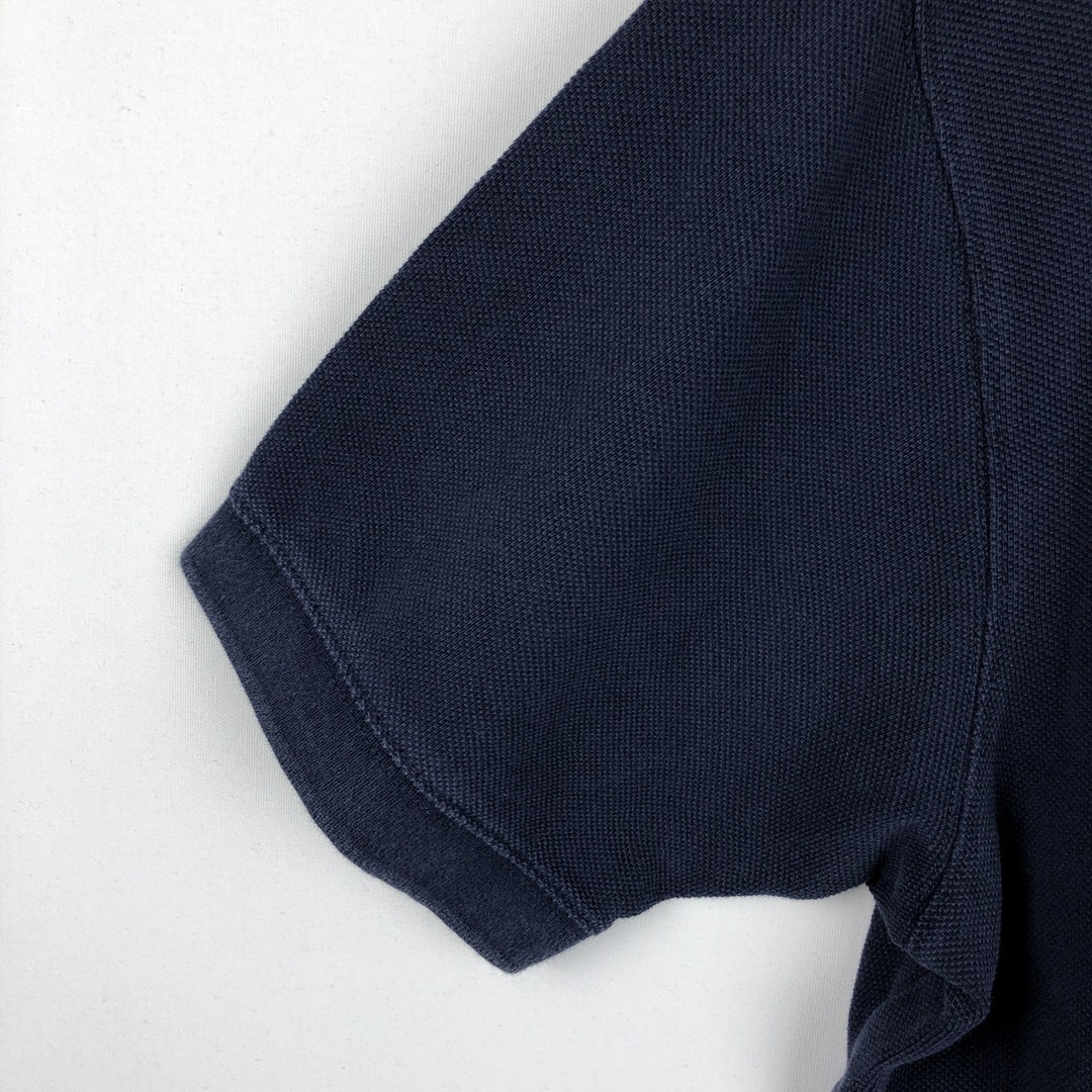 2000'S Ralph Lauren POLO JEANS COMPANY Skipper Collar Short-Sleeve Polo Shirt, Men's Size L (approx.) cotton navy blue type Vintage Second Hand