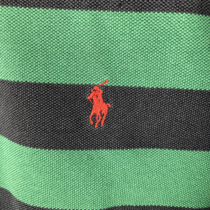 Ralph Lauren POLO by Ralph Lauren short sleeve striped polo shirt, size S for men cotton green type Vintage Second Hand