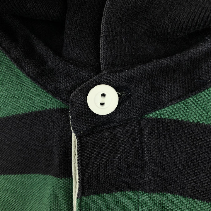 Ralph Lauren POLO by Ralph Lauren short sleeve striped polo shirt, size S for men cotton green type Vintage Second Hand