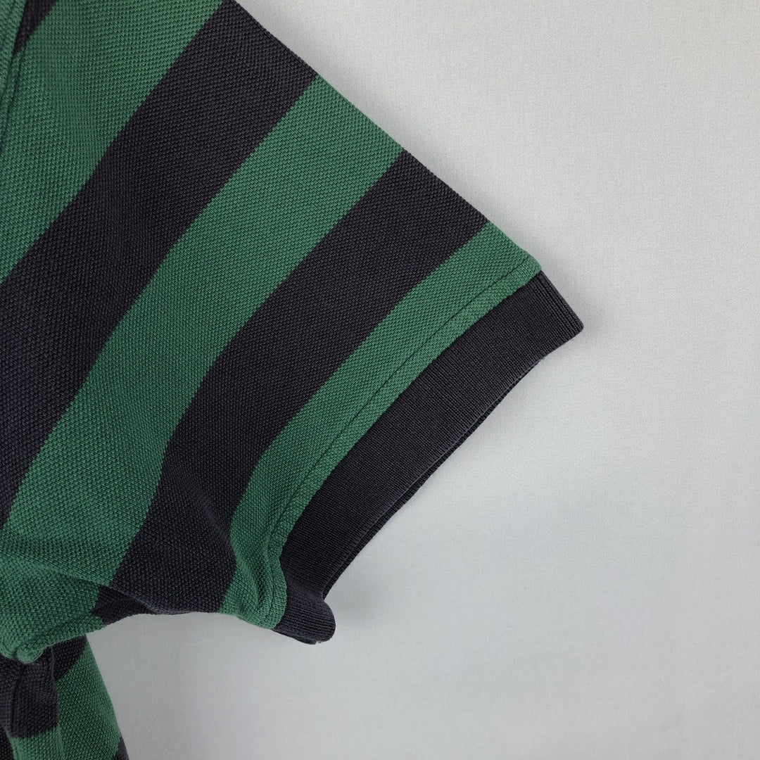 Ralph Lauren POLO by Ralph Lauren short sleeve striped polo shirt, size S for men cotton green type Vintage Second Hand