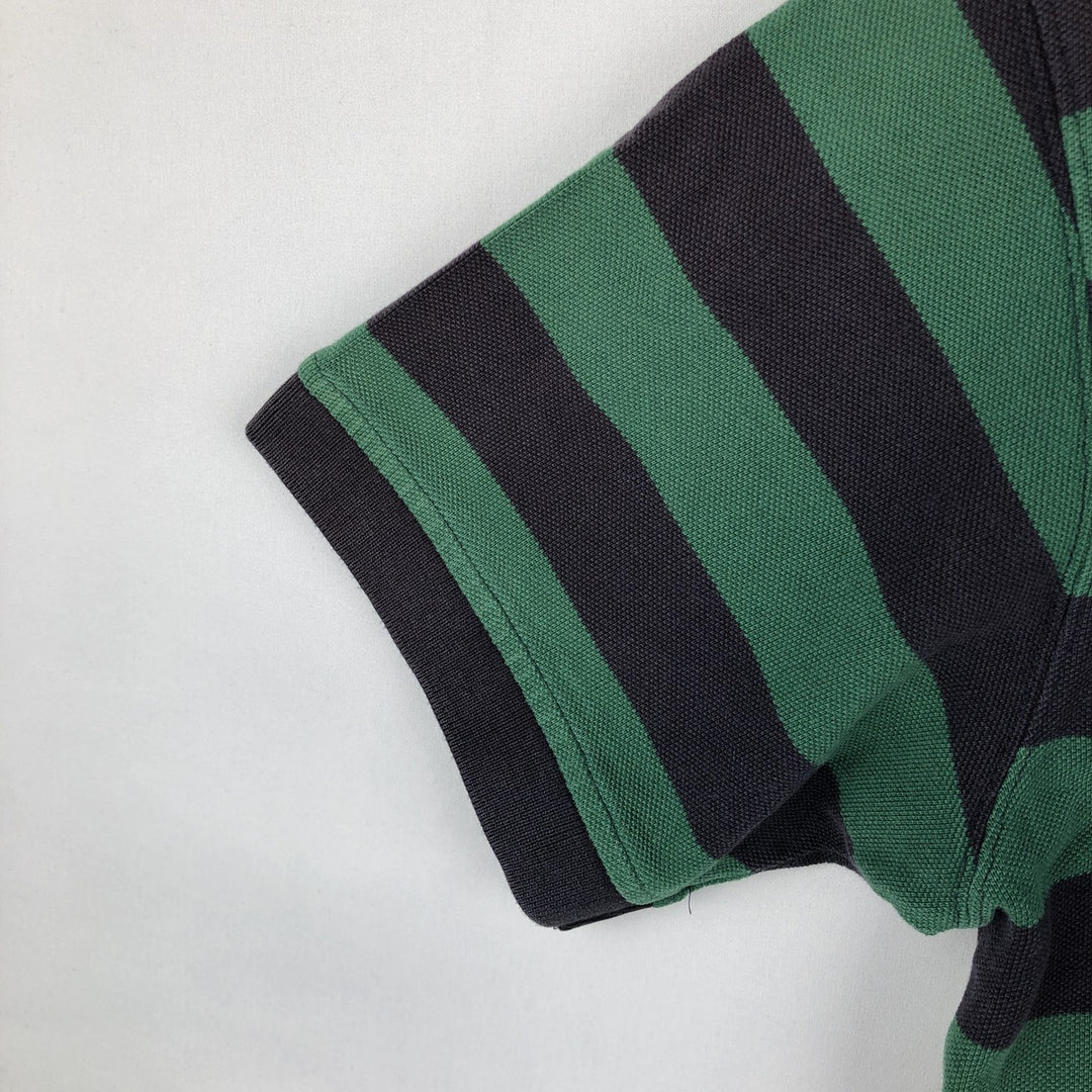 Ralph Lauren POLO by Ralph Lauren short sleeve striped polo shirt, size S for men cotton green type Vintage Second Hand