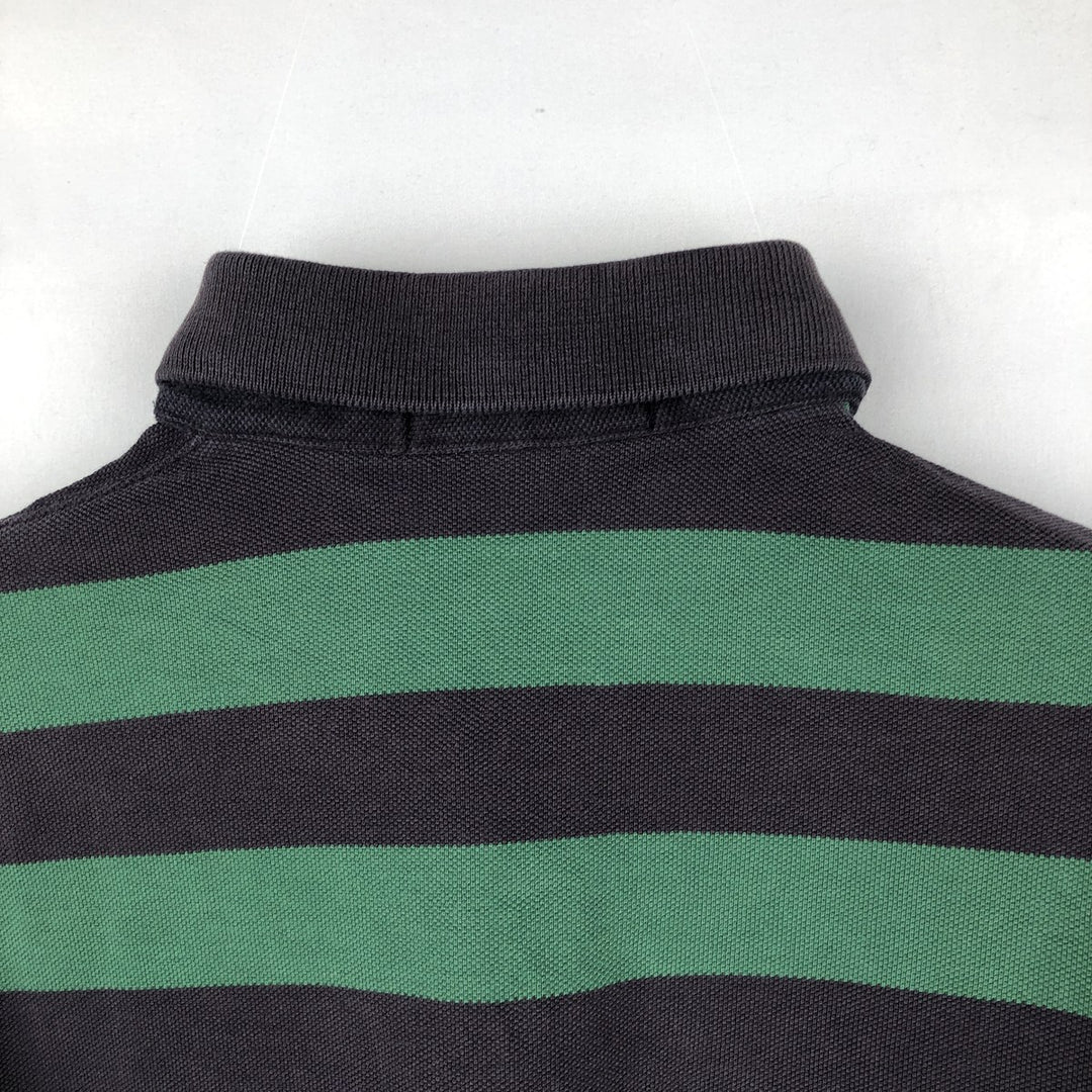 Ralph Lauren POLO by Ralph Lauren short sleeve striped polo shirt, size S for men cotton green type Vintage Second Hand