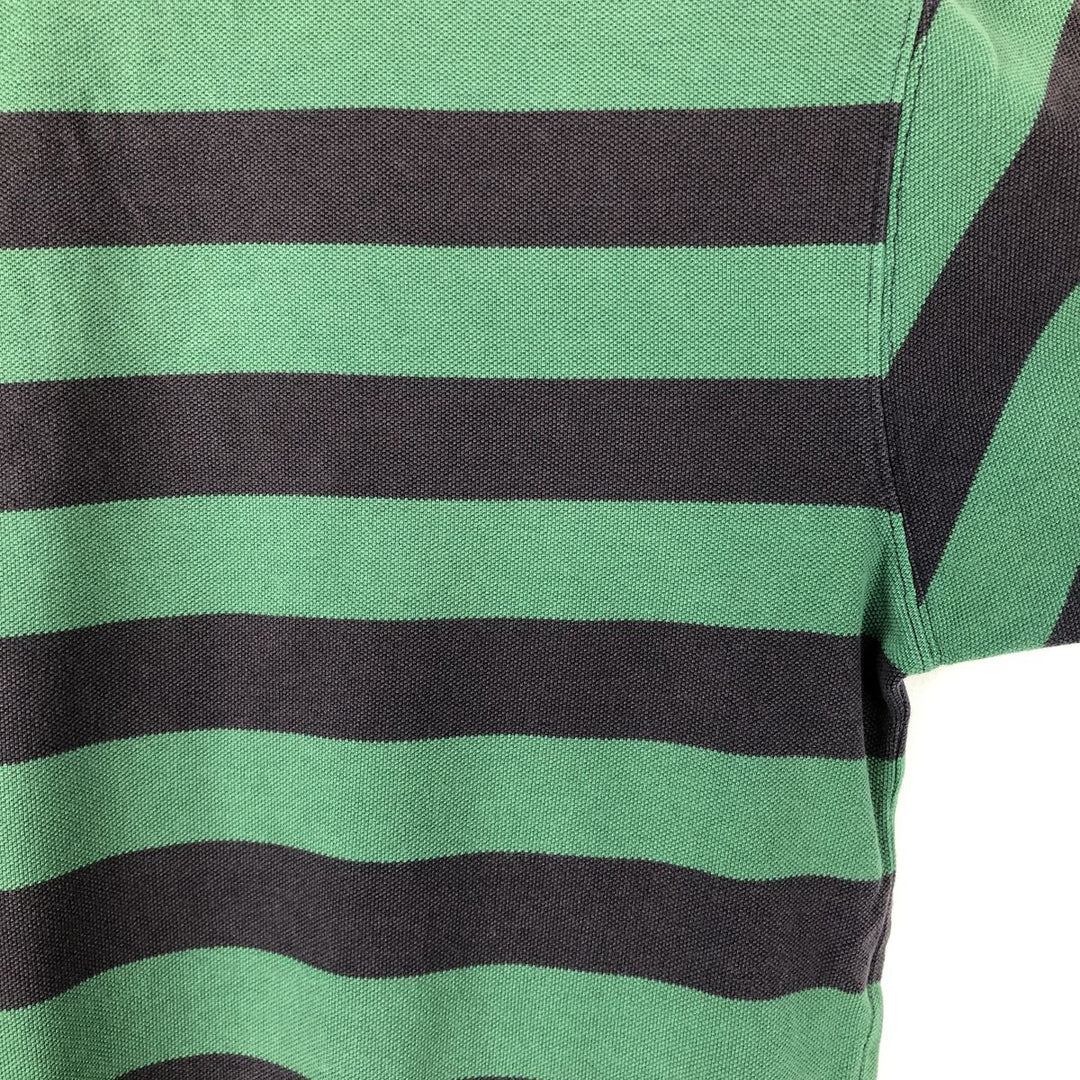 Ralph Lauren POLO by Ralph Lauren short sleeve striped polo shirt, size S for men cotton green type Vintage Second Hand