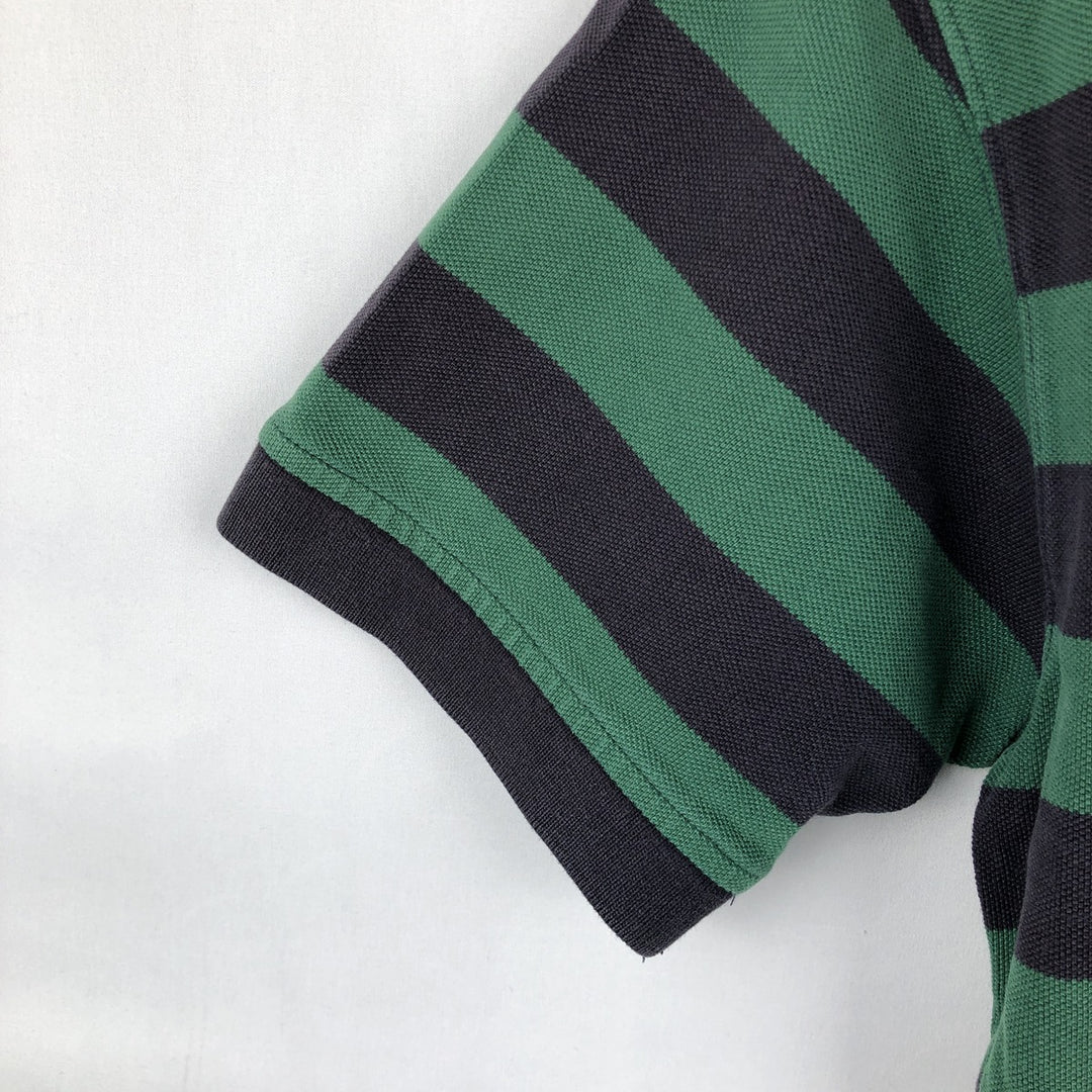 Ralph Lauren POLO by Ralph Lauren short sleeve striped polo shirt, size S for men cotton green type Vintage Second Hand
