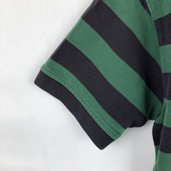 Ralph Lauren POLO by Ralph Lauren short sleeve striped polo shirt, size S for men cotton green type Vintage Second Hand