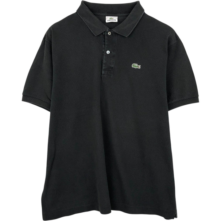 Lacoste LACOSTE Short Sleeve Polo Shirt Size 6 Men's XL cotton black type Vintage Second Hand