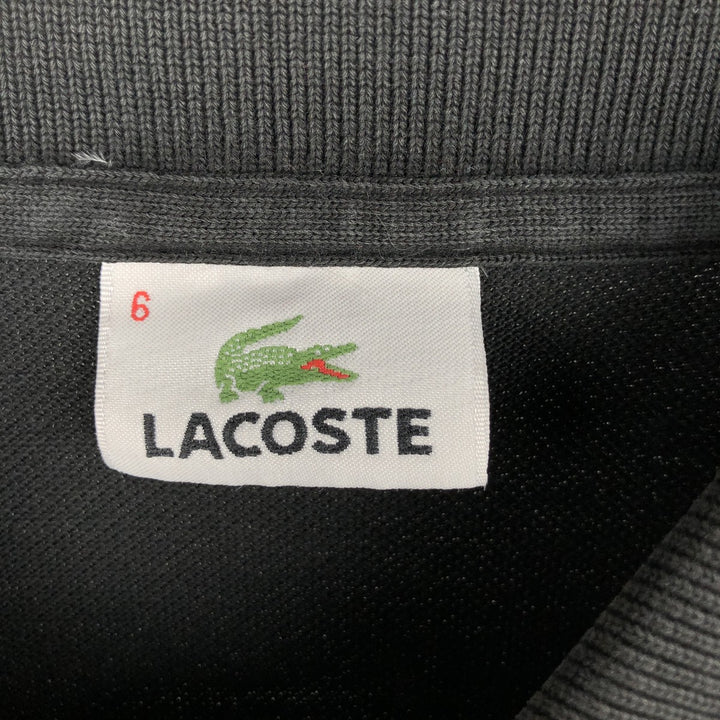 Lacoste LACOSTE Short Sleeve Polo Shirt Size 6 Men's XL cotton black type Vintage Second Hand