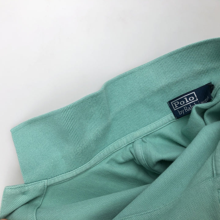 Ralph Lauren POLO by Ralph Lauren short sleeve polo shirt, men's size L cotton Mint green Vintage Second Hand