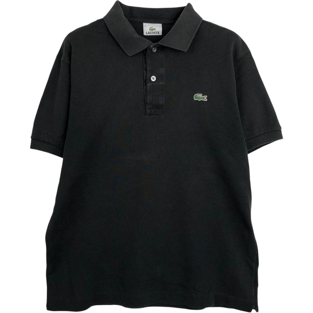 Lacoste LACOSTE Short Sleeve Polo Shirt Size 4 Men's M cotton black type Vintage Second Hand