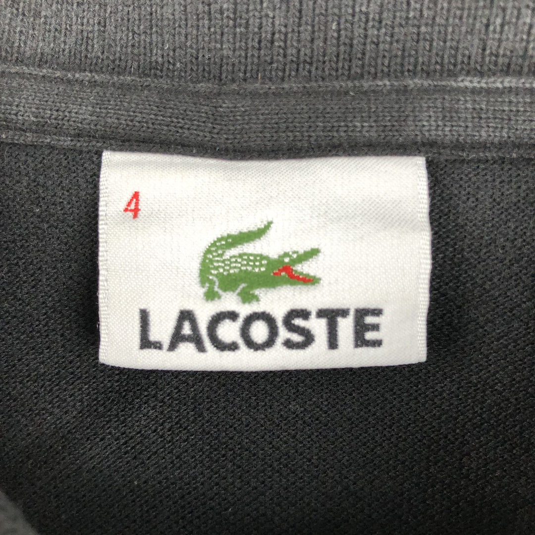Lacoste LACOSTE Short Sleeve Polo Shirt Size 4 Men's M cotton black type Vintage Second Hand