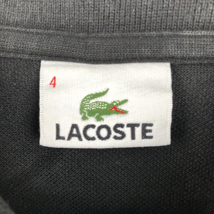 Lacoste LACOSTE Short Sleeve Polo Shirt Size 4 Men's M cotton black type Vintage Second Hand