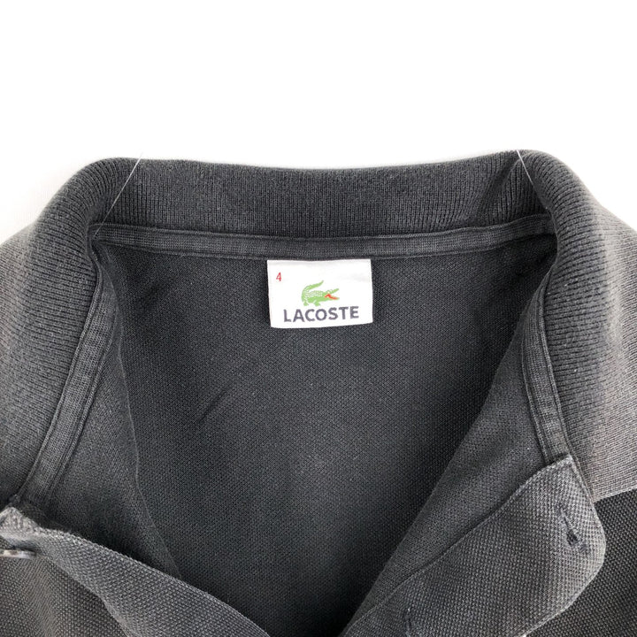Lacoste LACOSTE Short Sleeve Polo Shirt Size 4 Men's M cotton black type Vintage Second Hand