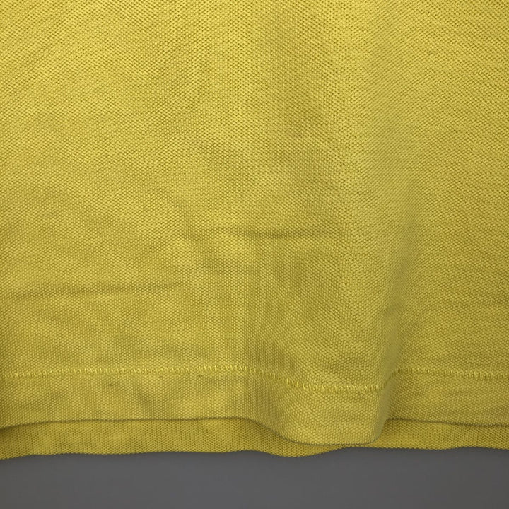 Adidas short sleeve polo shirt, men's size M cotton yellow type Vintage Second Hand