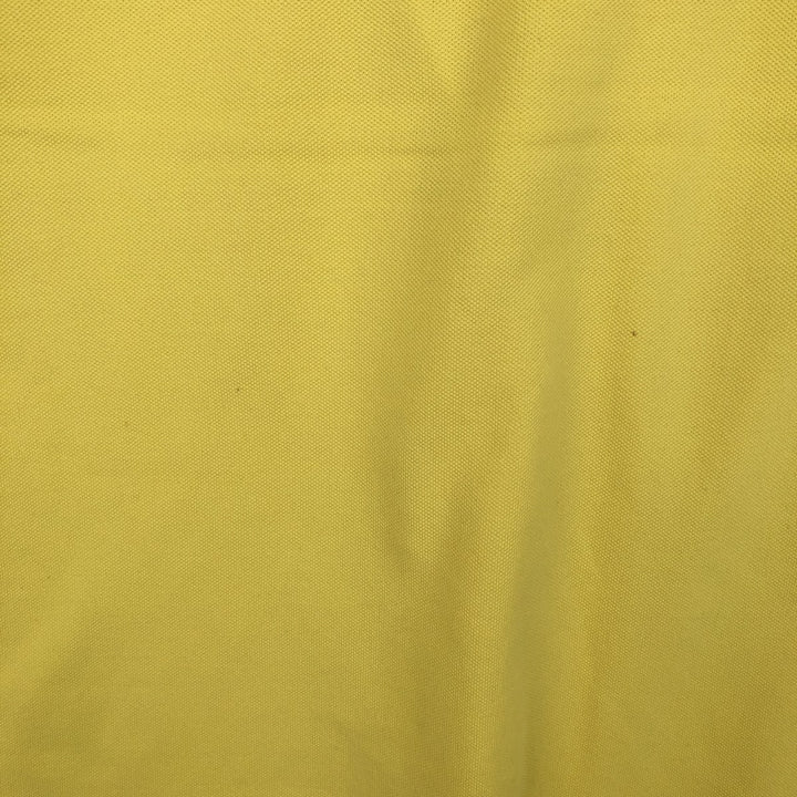 Adidas short sleeve polo shirt, men's size M cotton yellow type Vintage Second Hand