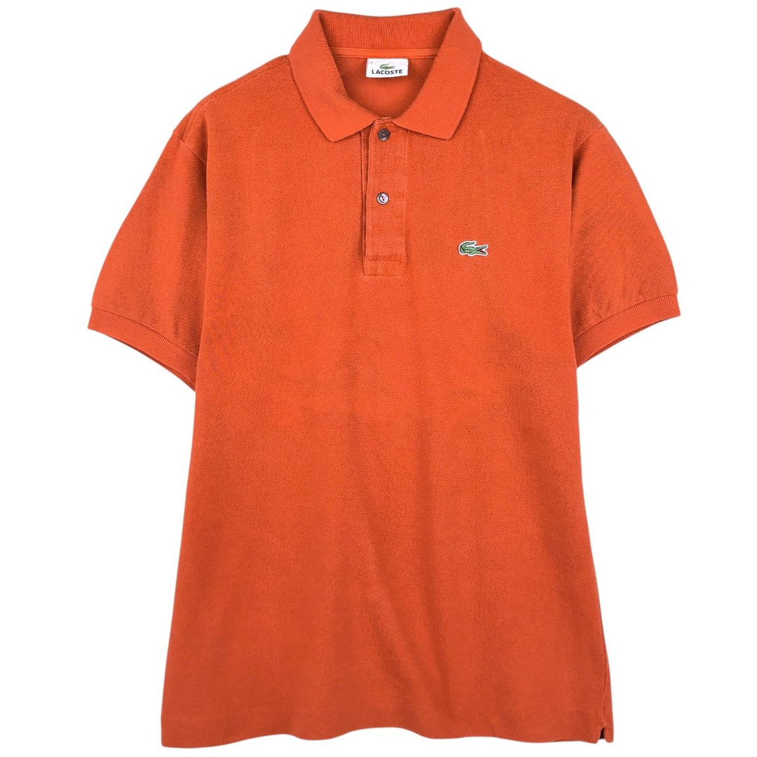 Lacoste LACOSTE Short Sleeve Polo Shirt Size 4 Men's M cotton red type reddish brown Vintage Second Hand