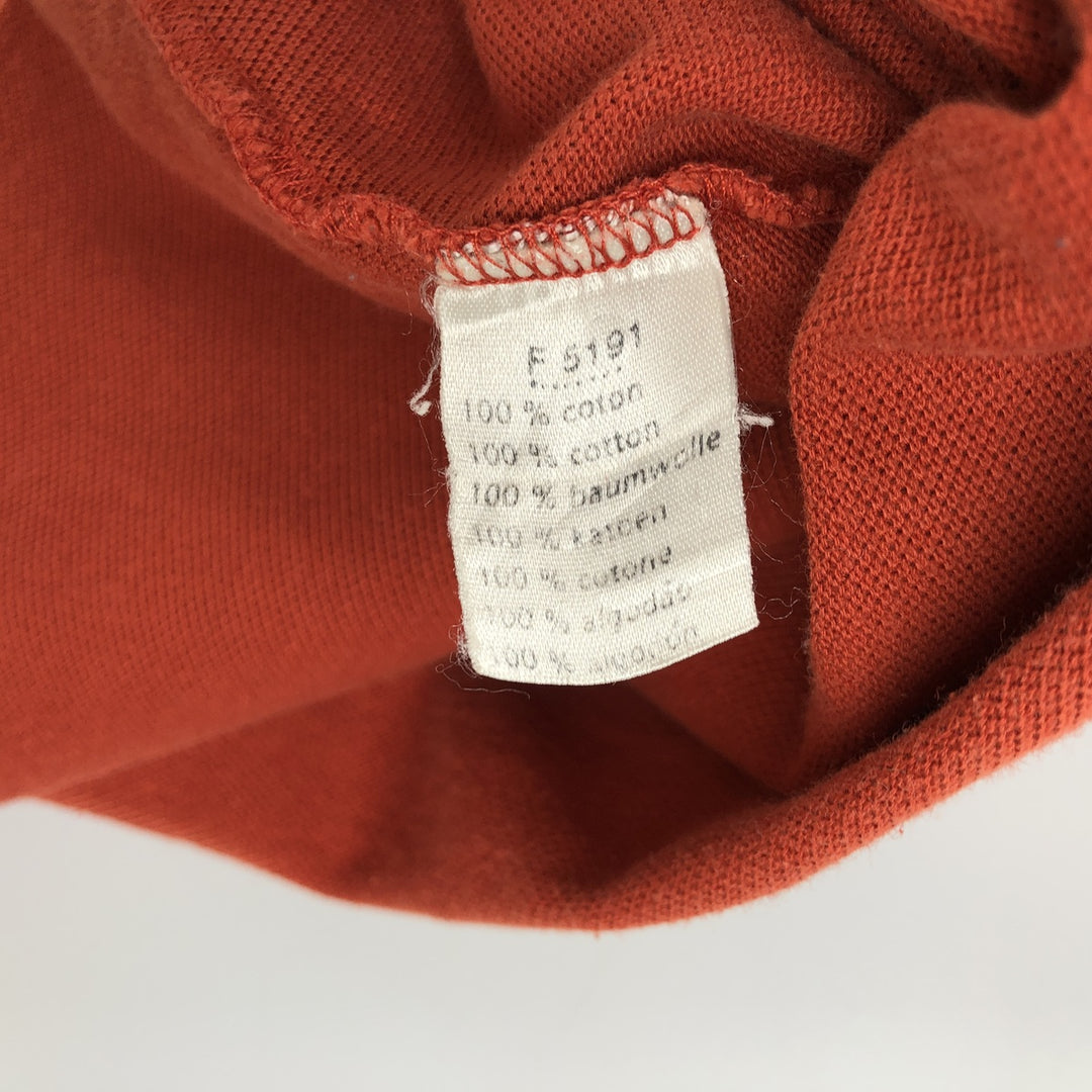 Lacoste LACOSTE Short Sleeve Polo Shirt Size 4 Men's M cotton red type reddish brown Vintage Second Hand